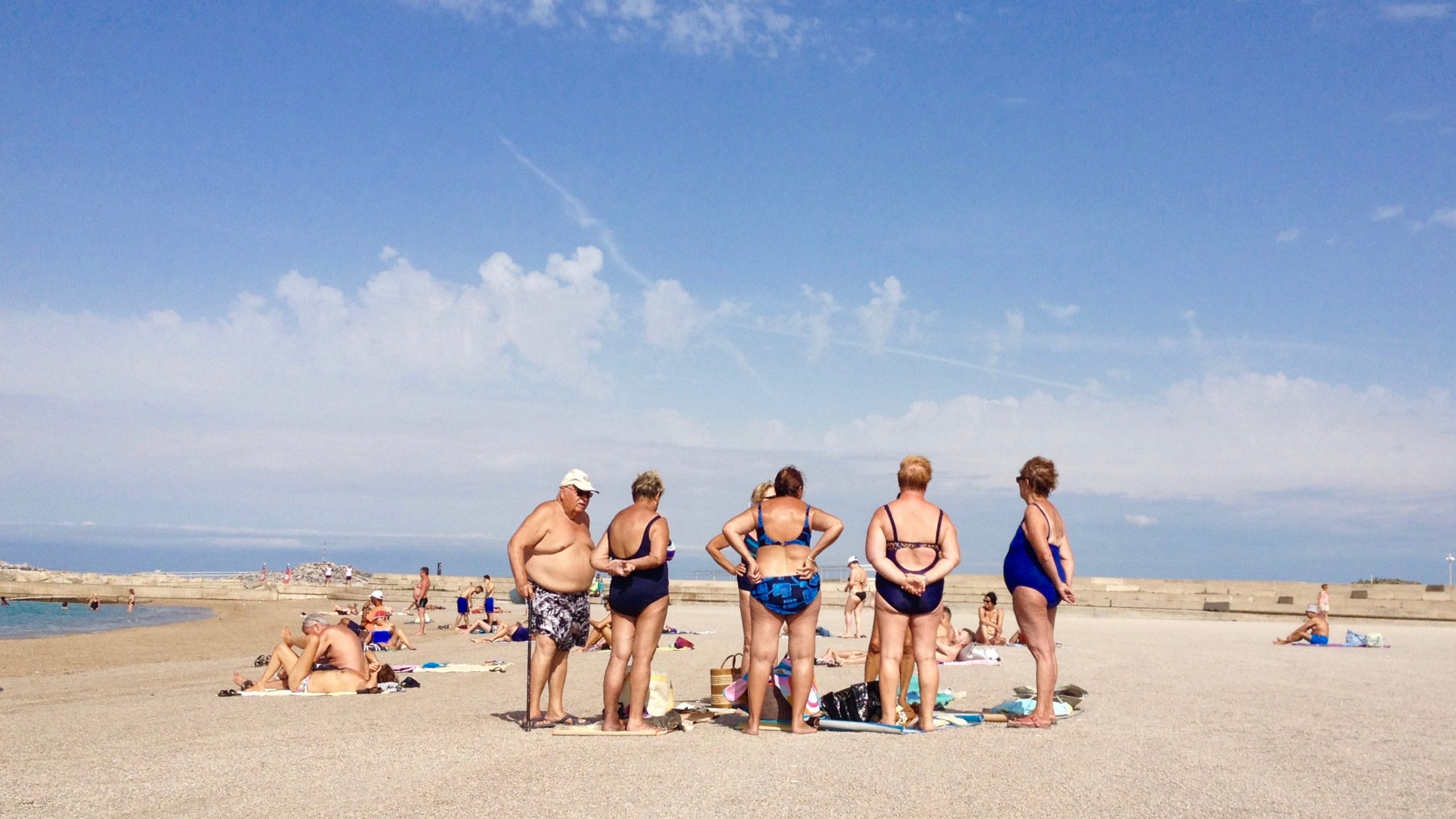 Plage de Marseille. Plage du Prado